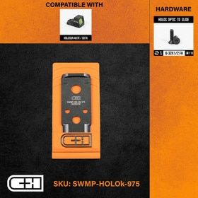 Holosun 407K and 507K red dot adapter plate for S&W handguns.